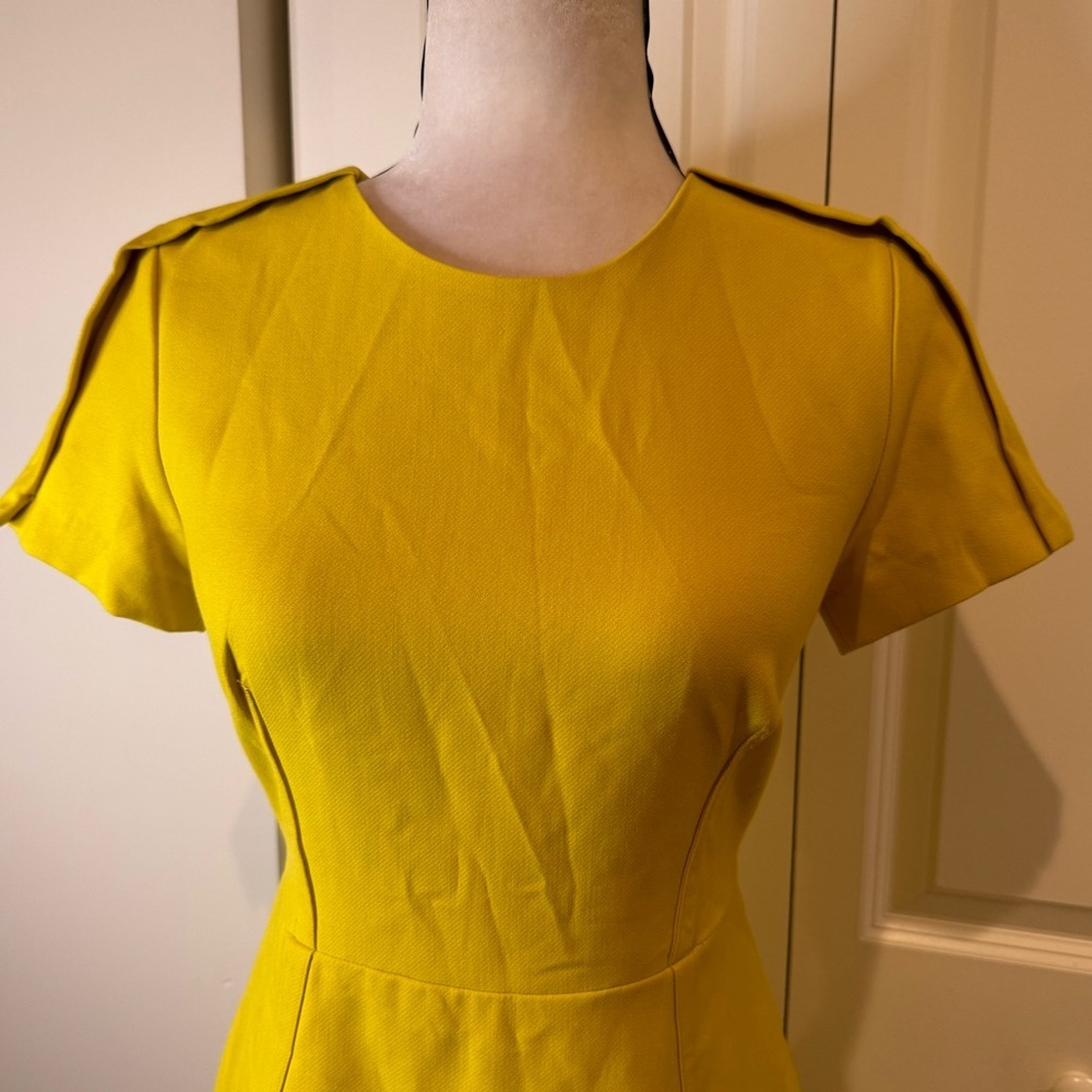 Banana Republic Sheath Yellow Midi Dress - Picture 4 of 7